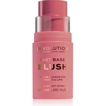 Revolution Beauty Fast Base тониращ балсам за устни и скули цвят Blush 14 гр