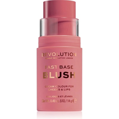 Revolution Beauty Fast Base тониращ балсам за устни и скули цвят Blush 14 гр