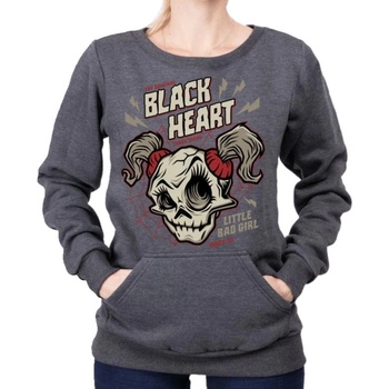 Black heart дамски суичър black heart - ghost face - СИВ - 12501