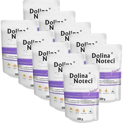 Dolina Noteci Premium Junior Small Breed Rabbit Liver & Deer Tongues 10 x 100 g