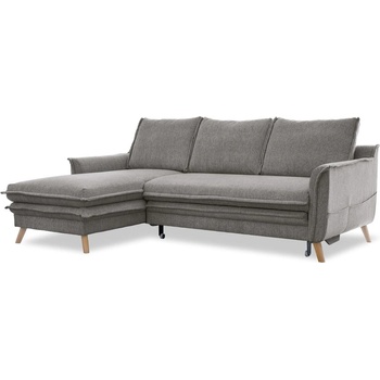 Miuform Сив разтегателен ъглов диван (ляв ъгъл) Charming Charlie - Miuform (1726ETS505)