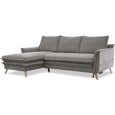 Miuform Сив разтегателен ъглов диван (ляв ъгъл) Charming Charlie - Miuform (1726ETS505)