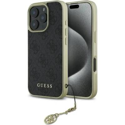 GUESS Калъф Guess 4G Charms Collection за iPhone 16 Pro Max - черен (3666339345990)