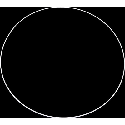 Kovový kruh na lapač snů 60 cm Bílá – Zboží Dáma