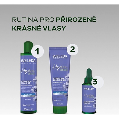 Weleda hydratační šampon hydrashine 250 ml