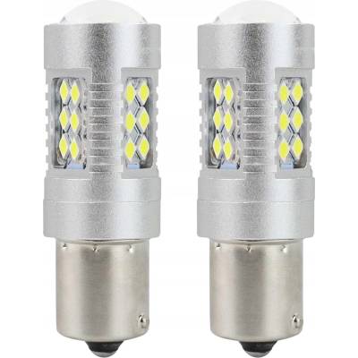 LED AMIO CANBUS 24SMD 3030 1156 (P21W) Bílá 12V / 24V, sada 2 ks.