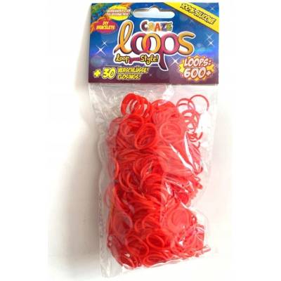 Rainbow Loom Original Gumičky 600 kusov červené