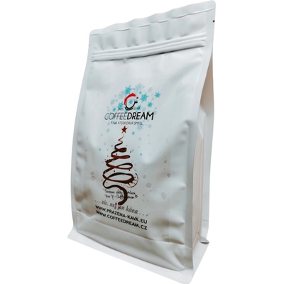 COFFEEDREAM Vánoční směs CHRISTMAS MYSTERY NO.2 Hrubé mletí frenchpress filtrovaná káva 0,5 kg