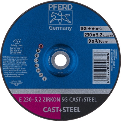 Pferd Brúsny kotúč 230 x 5,2 x 22,23 mm 4007220640876