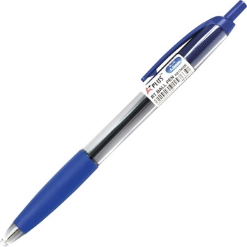 Beifa Химикалка Beifa + Easyclick, автоматична, 1 mm дебелина на писане, син цвят на писане, прозрачна