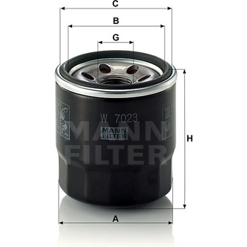 MANN FILTER Olejový filter W 7023