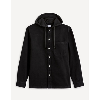 Celio Черна мъжка дънкова риза с качулка Celio Dadenim Celio | Cheren | МЪЖЕ | S