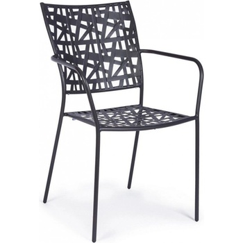 Bizzotto Стол KELSIE 54x55x89 cm. антрацит (0802877)