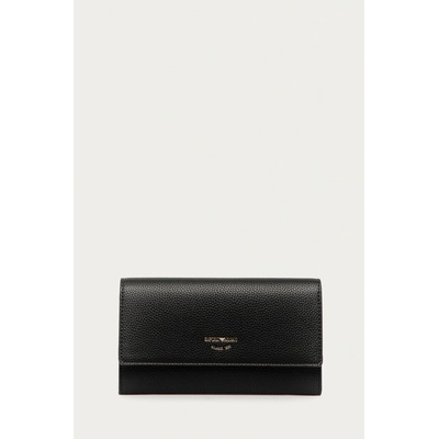Emporio Armani - Kožená peňaženka Y3H170.YFW9B čierna