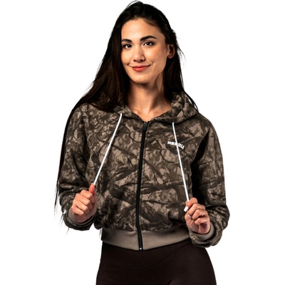 Nebbia Relaxed Zip Hoodie Power 895 Light Brown Camo
