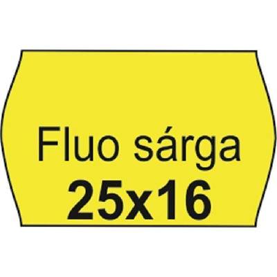 NO NAME Cenové etikety FLUO žlutá 25 x 16 mm balení 10 ks 148093