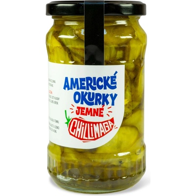 ChilliMaga Americké okurky jemné k burgerům a na gril 350 g