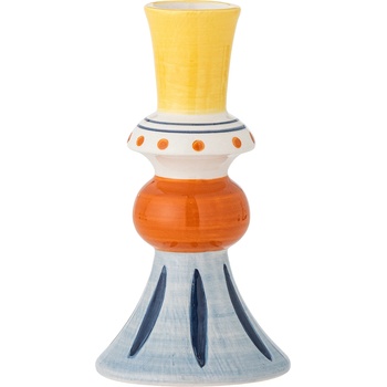 Bloomingville Ваза Kairi 14 см синьо-оранжева (82061837)