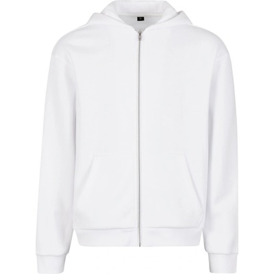 Build Your Brand pánska mikina na zips BY285 White
