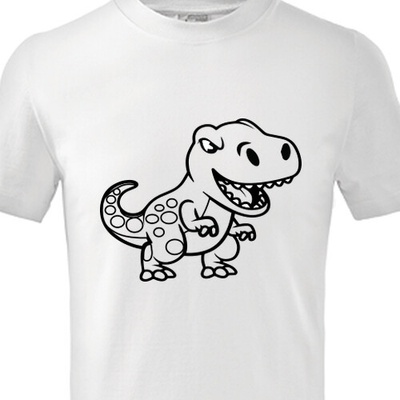 Tričko omalovánka Dinosaurus dětské