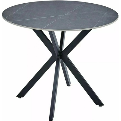 Signal Jedálenský stôl Talia 90 cm keramika mramor čierny