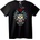 NOONEBRAND Тениска с племенно перо и череп - 2XL, Black