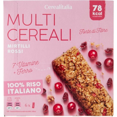 Cerealitalia cereálne tyčinky s brusnicami 126g