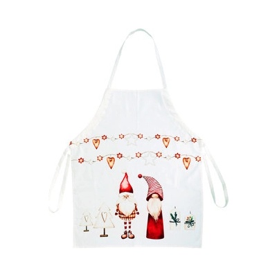 Autronic Zástěra vánoční UBR098-6 bílá