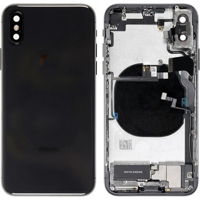 Apple iPhone XS - Zadní Housing - Space Gray s malými díly