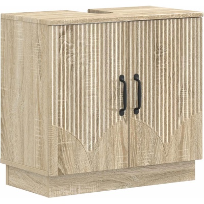 vidaXL Шкаф за мивка в баня HOORN Дъб сонома 59, 5 x 31, 5 x 56 см (897227)