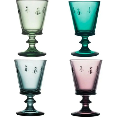 La Rochere sklenice Abeille na víno barevné 4 x 260 ml