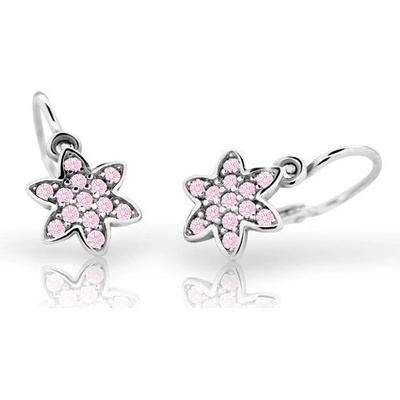 Cutie Jewellery detské náušnice z bieleho zlata C2206-10-X-2 svetlo modrá