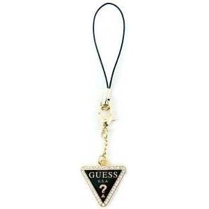 GUESS gucpmtdck phone strap triangle diamond charm with rhinestones pendant
