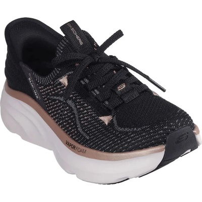 Маратонки Skechers D´Lux Vapor trainers - Black (Black Knit / Rose Gold Trim)