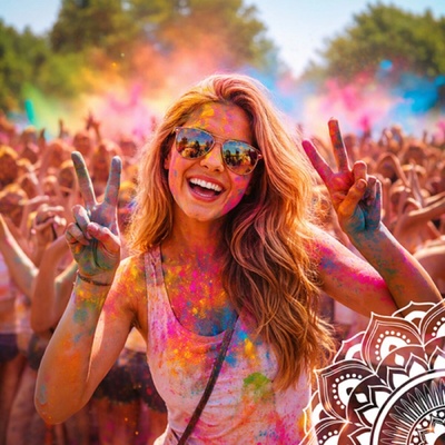 ISO 10564 Holi barevný prášek 10x100 g color