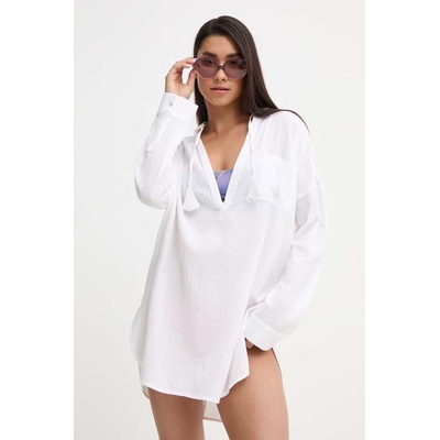 Roxy Памучна плажна блуза Roxy в бяло ERJX603382 (ERJX603382)