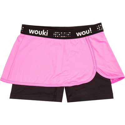 Wouki Dívčí sportovní kraťasy se sukní KAWAUSO bubble gum