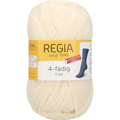 Regia 4-Ply Uni 1992 Přírodní 210m/50g