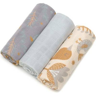 T-TOMI BIO Bamboo Diapers Bierdie 70x70 cm 3 ks