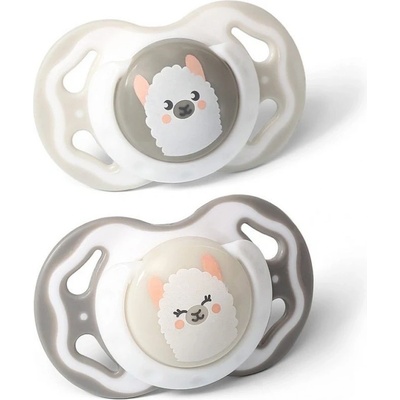 BabyOno symetrické silikón Grey Lama šedá
