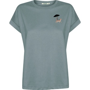 GreenBomb Дамска тениска GreenBomb Cat Walk Loony T-shirt - Fogstone (916-7658-0114)
