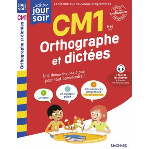 Orthographe et dictées CM1 - Cahier Jour Soir (2025)