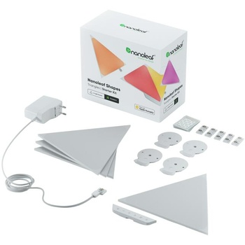 Image 1 of Nanoleaf Shapes Triangles Starter Kit 4 Pack (NL47-2002TW-4PK)