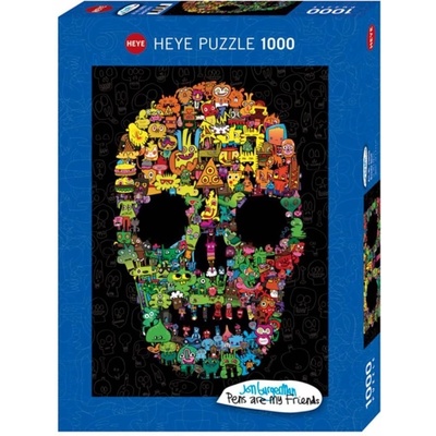 Heye Jon Burgerman Doodle Skull 1000 dielov