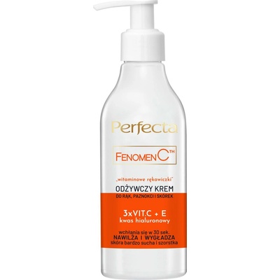 Perfecta Fenomen vyživujúci krém na ruky nechty a kožičku „vitamínové rukavice“ 195 ml