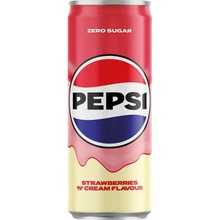 Pepsi Cream strawberries Zero sugar 0,25 l