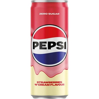Pepsi Cream strawberries Zero sugar 0,25 l