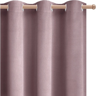 XZHome (dodávateľ) Zatemňovací velúrový záves – bledo fialový, jednofarebný, 1 ks Veľkosť: 145x250 na krúžky