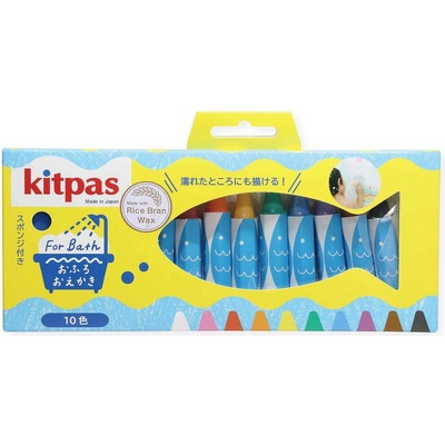 Kitpas Sada 10 ks voskoviek do kúpeľa s hubkou