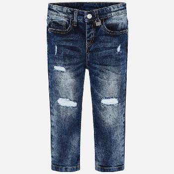 Mayoral dětské trhané jeans tmavě modrá